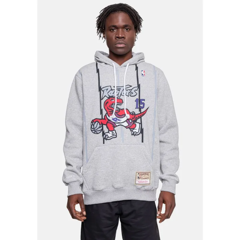 Moletom Mitchell & Ness Toronto Raptors Vince Carter Cinza Mescla - M