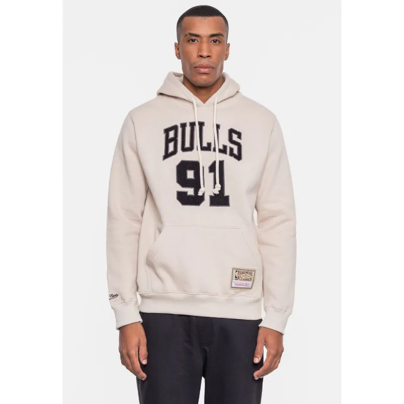 Moletom Mitchell & Ness NBA Masculino Chicago Bulls Dennis Rodman Cinza - G