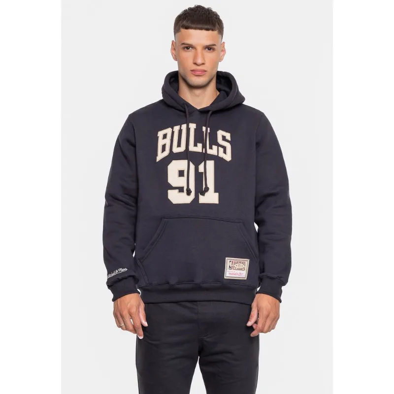 Moletom Mitchell & Ness NBA Masculino Chicago Bulls Dennis Rodman Preto - G