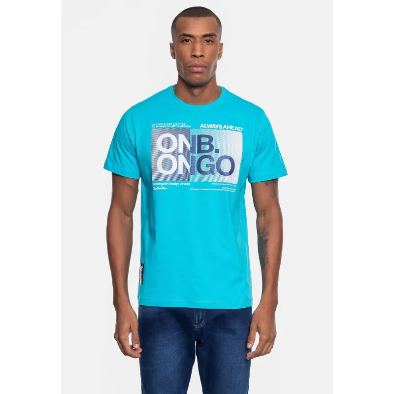 Camiseta Onbongo Masculina Azul Turquesa - P