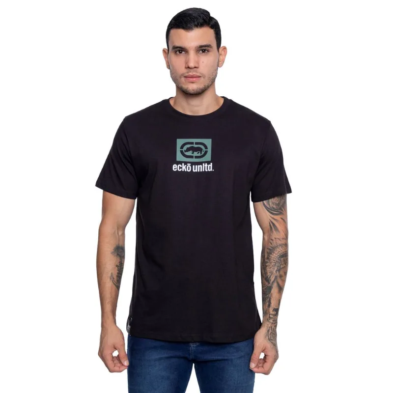 Camiseta Ecko Estampada Preta - GG