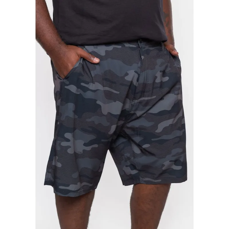Boardshort Onbongo Plus Size Hibrido Preto - 54