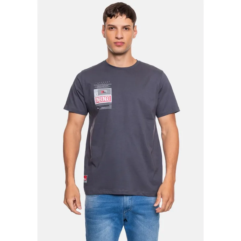 Camiseta Onbongo Masculina Azul Grafite - P