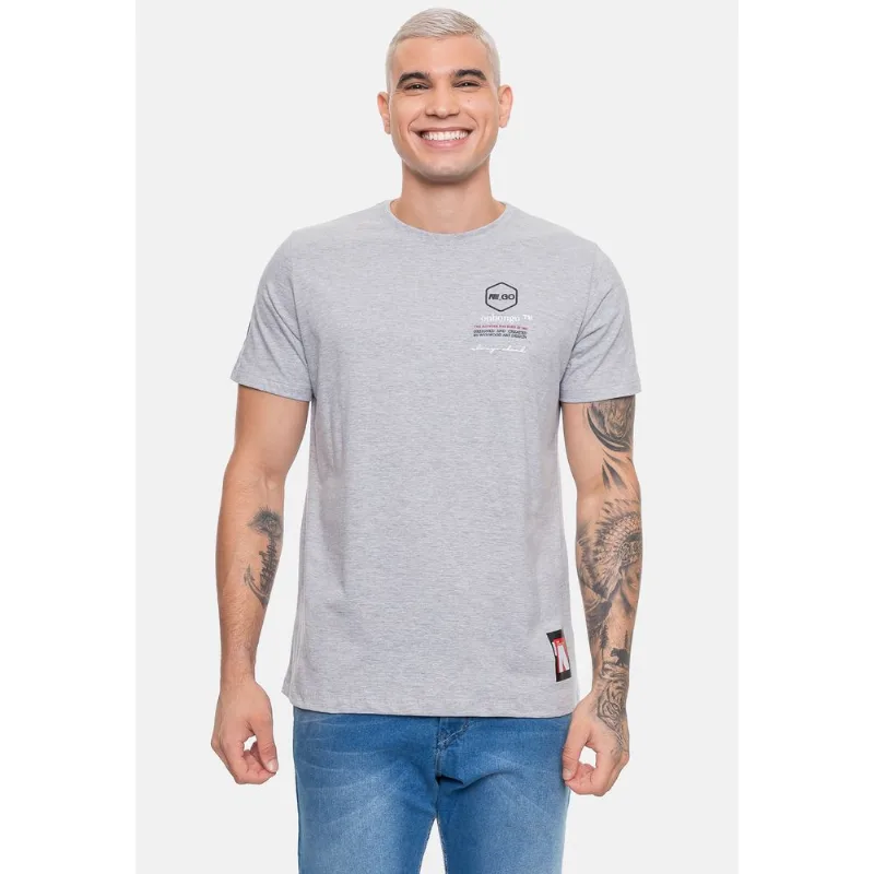 Camiseta Onbongo Masculina N Cinza Mescla - P