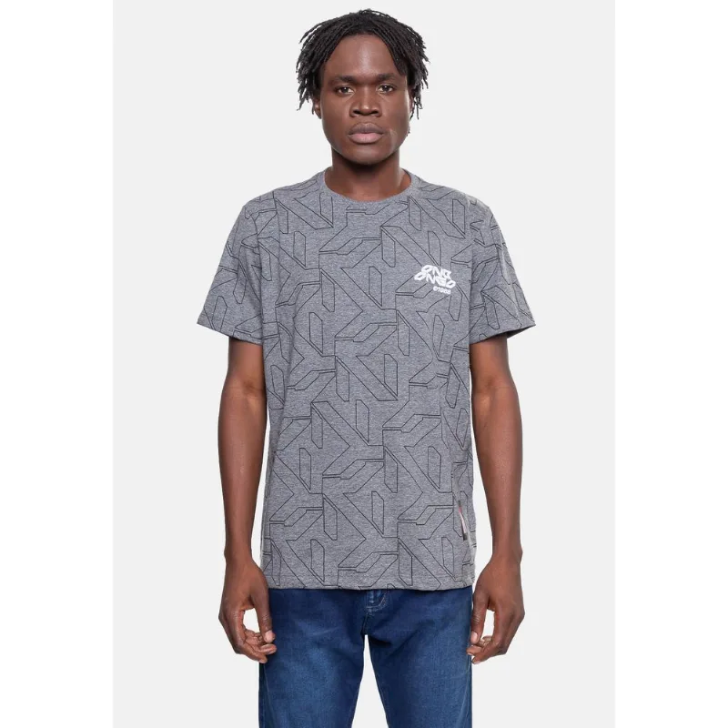Camiseta Onbongo Masculina Preta Mescla Vintage - G