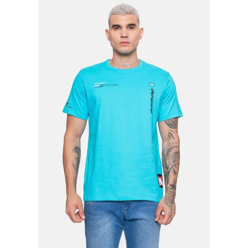 Camiseta Onbongo Masculina Azul Turquesa - G