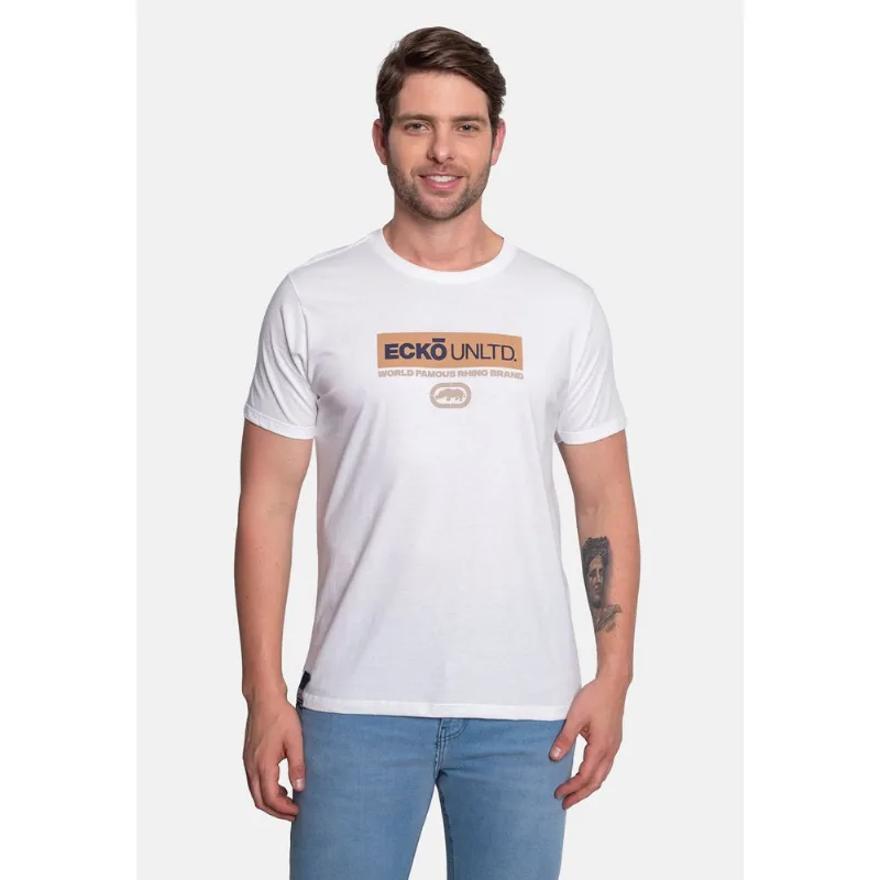 Camiseta Ecko Estampada Branca - GG