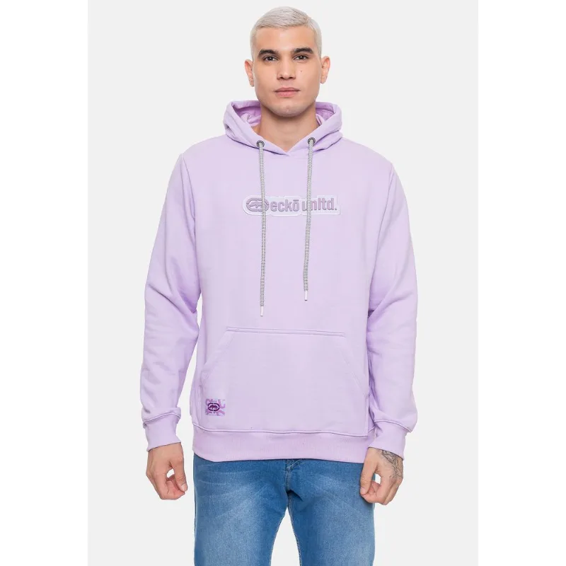 Moletom Ecko Canguru Masculino Fashion Basic Rubber Lilás Lavanda - M