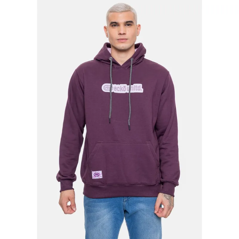 Moletom Ecko Canguru Masculino Fashion Basic Rubber Roxo Mid Plum - G