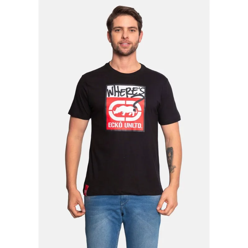 Camiseta Ecko Estampada Preta - P