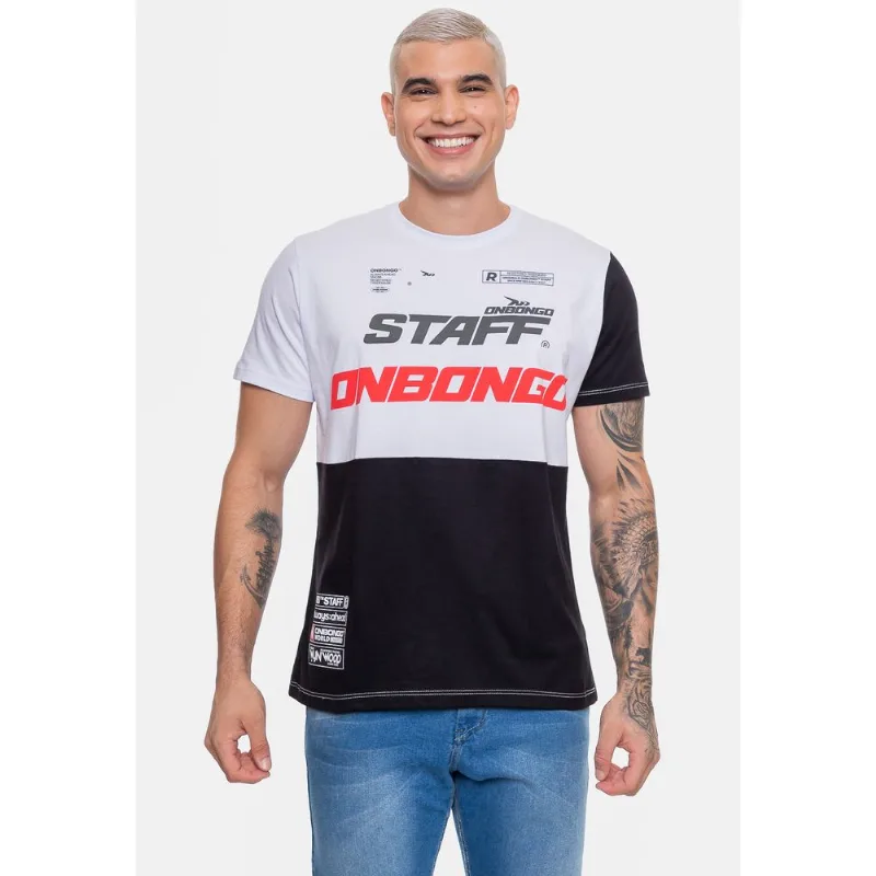 Camiseta Onbongo Masculina Staff SNC88 Off White - P