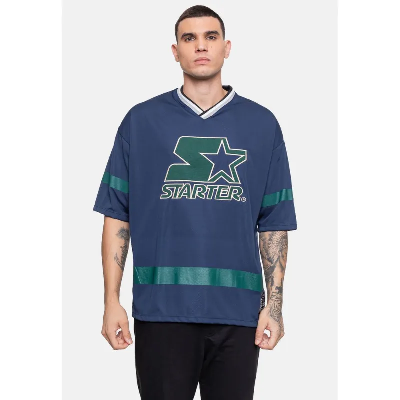 Camiseta Starter Oversized Azul Marinho Camiseta Starter Masculina Azul Marinho - GG