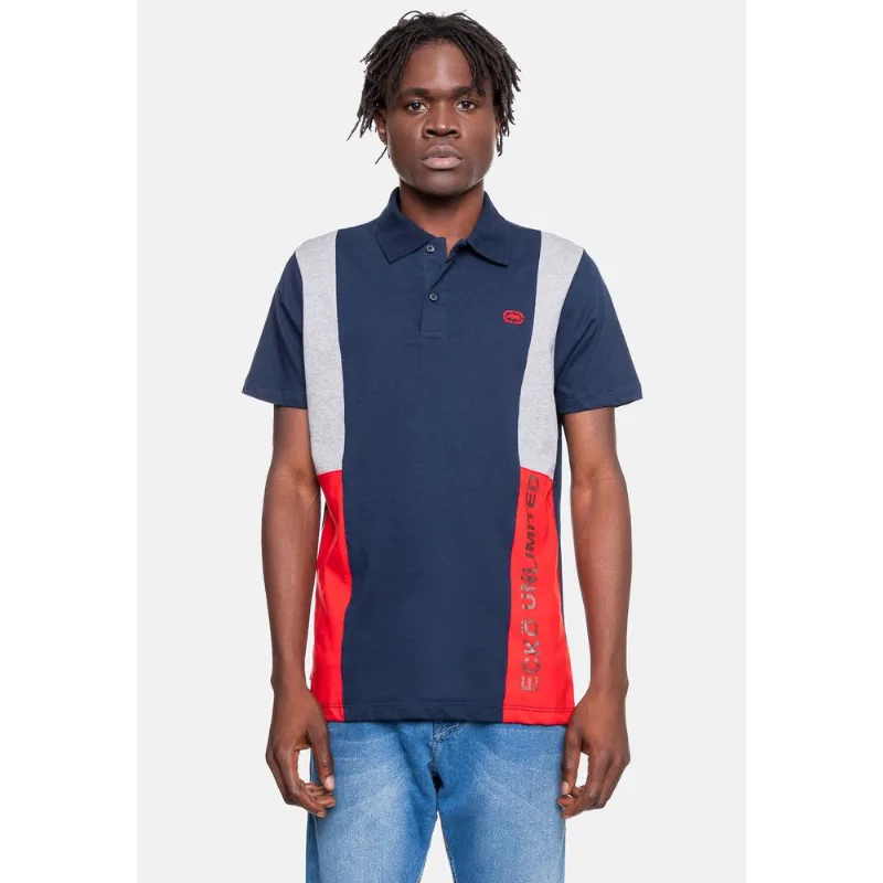 Camisa Polo Ecko Masculina Crew Marinho Navy Hipnose - GG