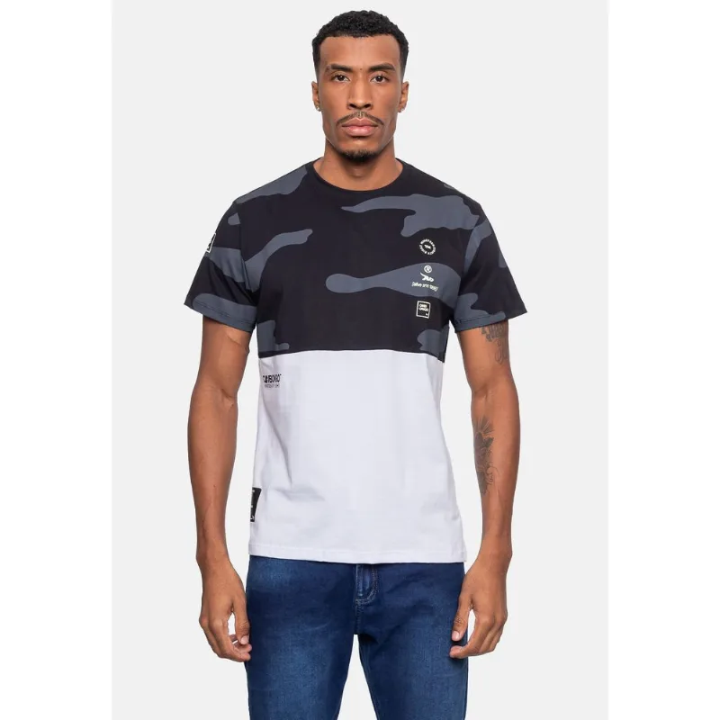 Camiseta Onbongo Masculina Especial Maze Preta com Off - GG
