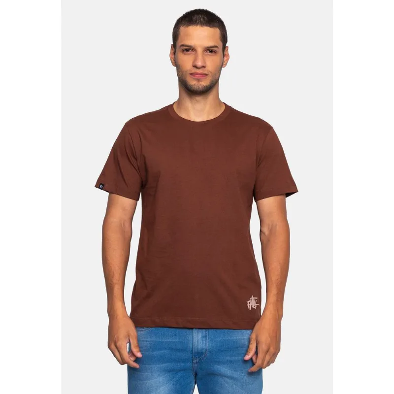 Camiseta Fatal Estampada Marrom - G