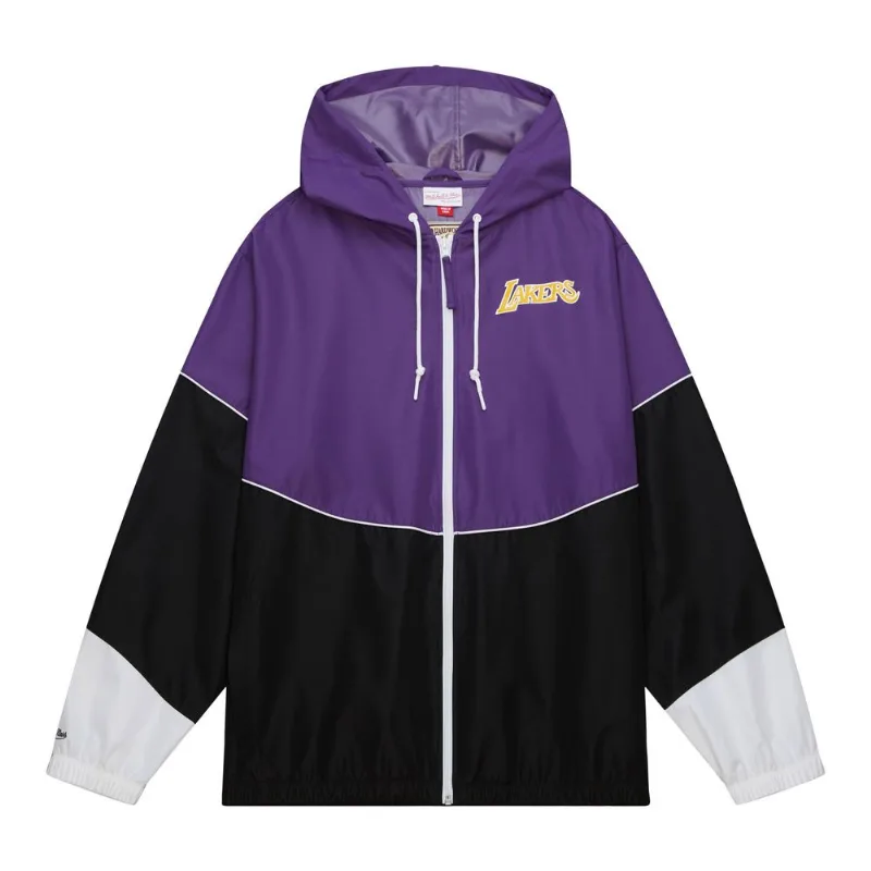 Jaqueta Mitchell & Ness Home Team Lightweight Windbreaker Los Angeles Lakers Preta - M