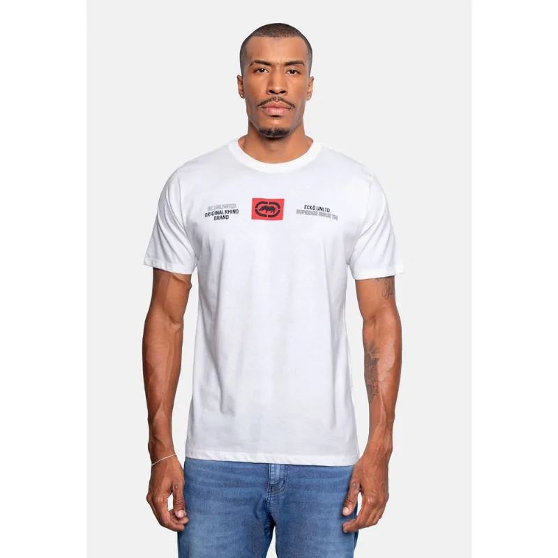 Camiseta Ecko Estampada Branca - P