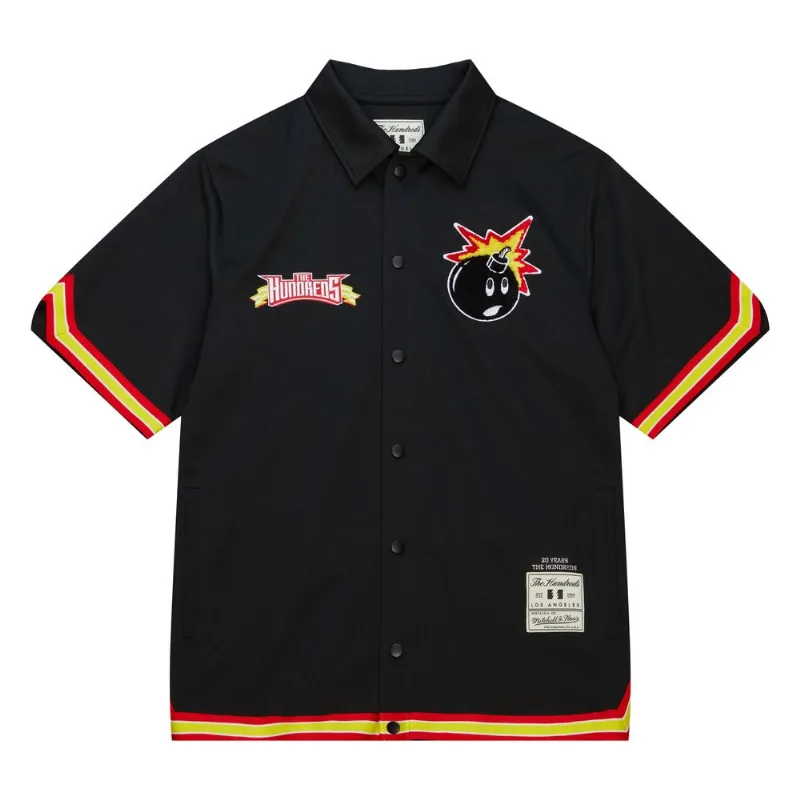 Camisa Mitchell & Ness The Hundreds Shooting Shirt Preta - M