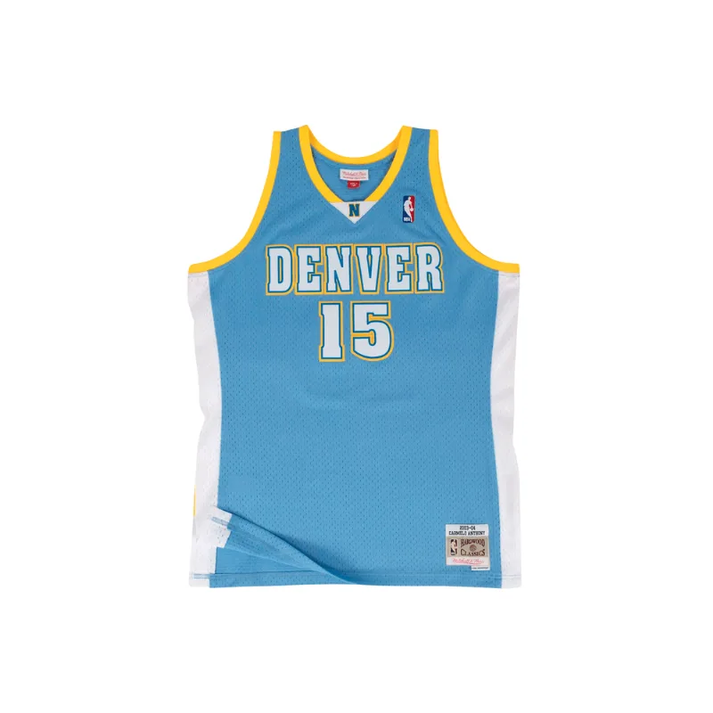 Regata Mitchell & Ness NBA Swingman Jersey Denver Nuggets Carmelo Anthony 2003-04 Azul - XL