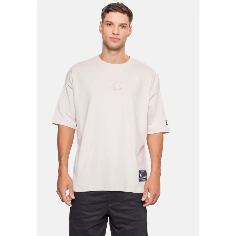 Camiseta Starter Oversized Bege Dente de Leão - G