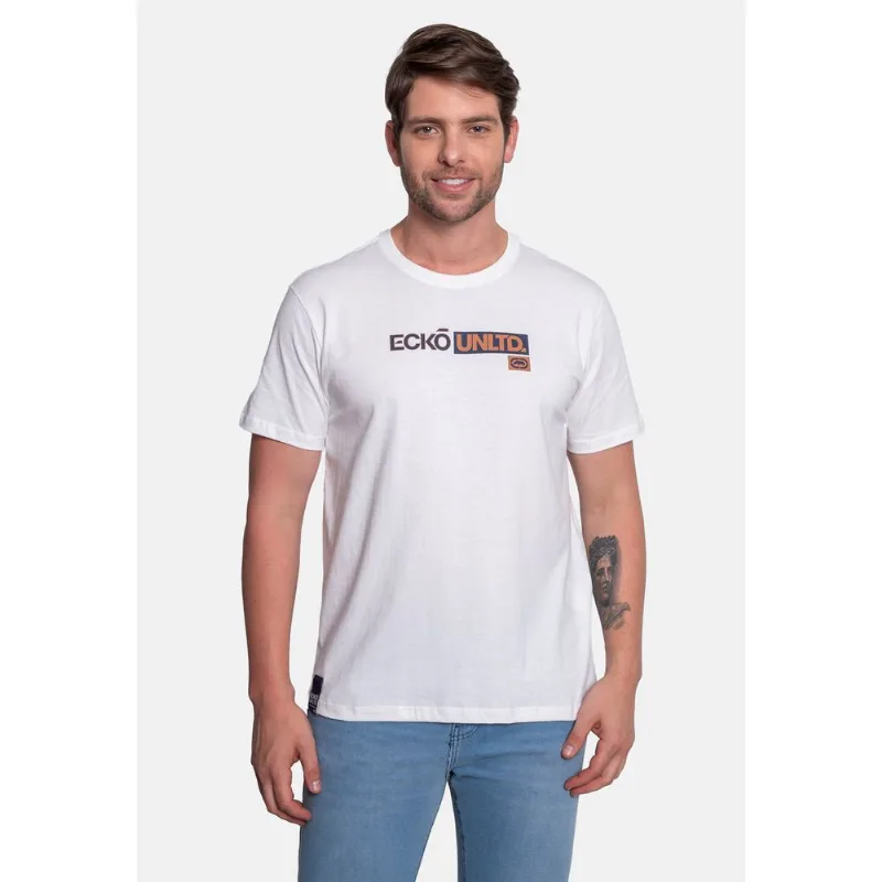 Camiseta Ecko Masculina Flat Branca - M