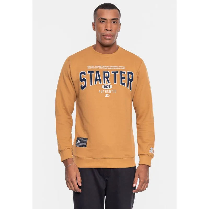 Moletom Starter Masculino Marrom Pão de Mel - G