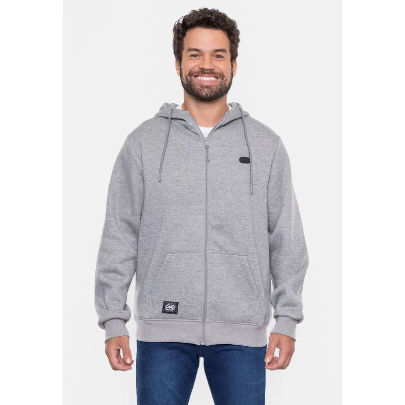 Moletom Ecko Fashion Basic Aberto Cinza Mescla - M