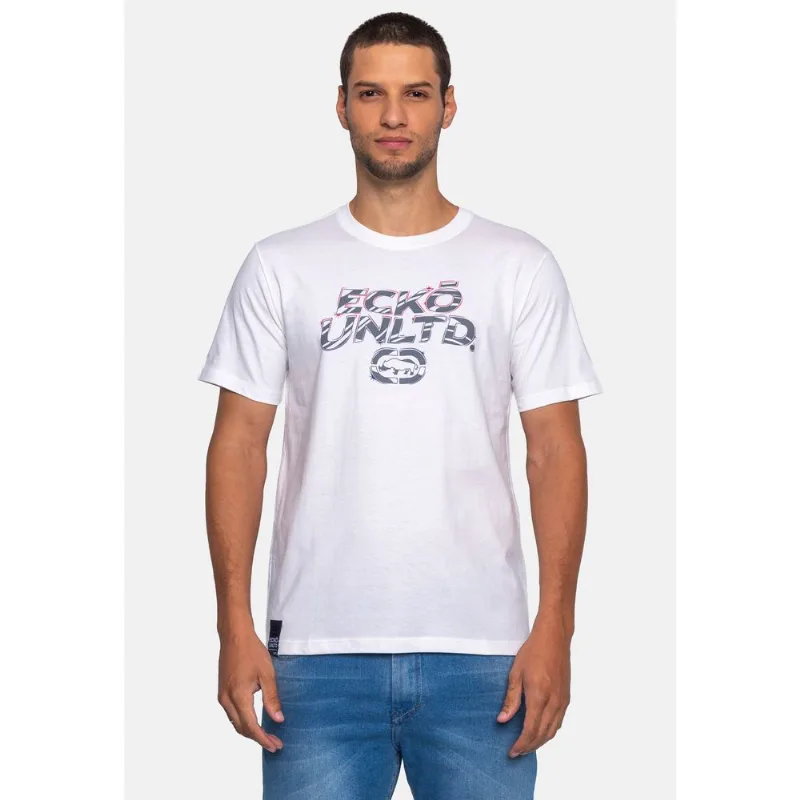 Camiseta Ecko Estampada Off White - G