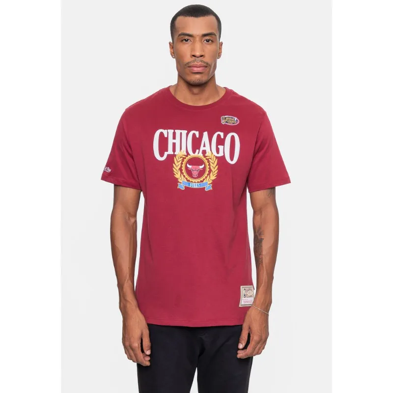 Camiseta Mitchell & Ness Masculina Collegiate Bordô - P