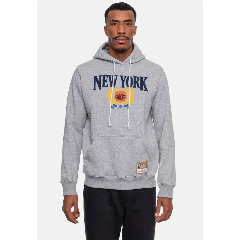 Moletom Mitchell & Ness Masculino Collegiate Cinza Mescla - M