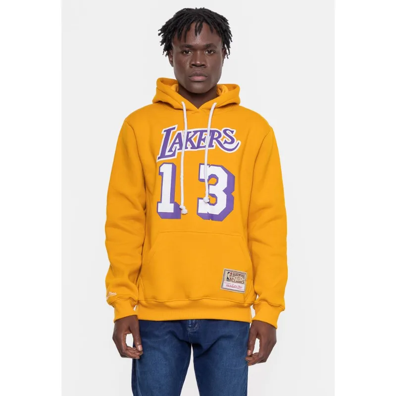 Moletom Mitchell & Ness Masculino Chamberlain Los Angeles Lakers Mostarda - G