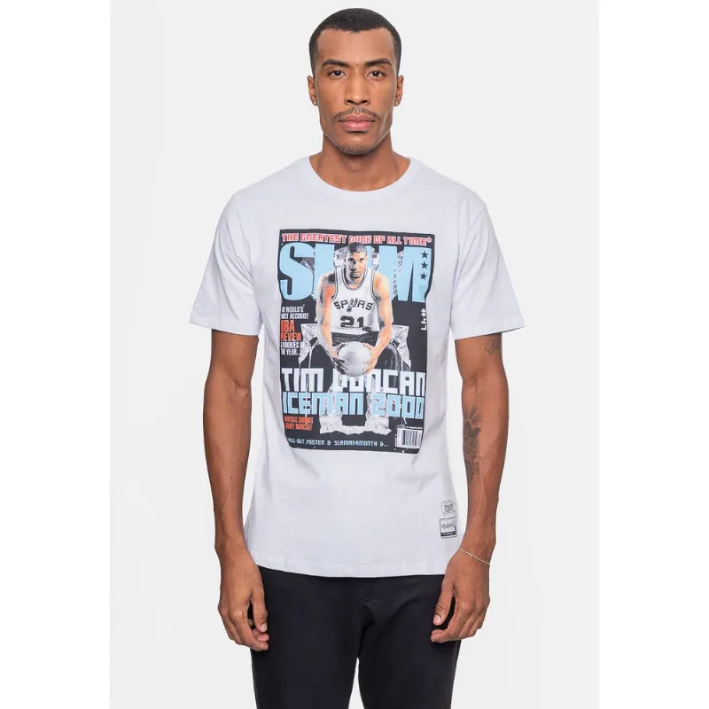 Camiseta Mitchell & Ness NBA Slam Tim Duncan San Antonio Spurs Branca - M