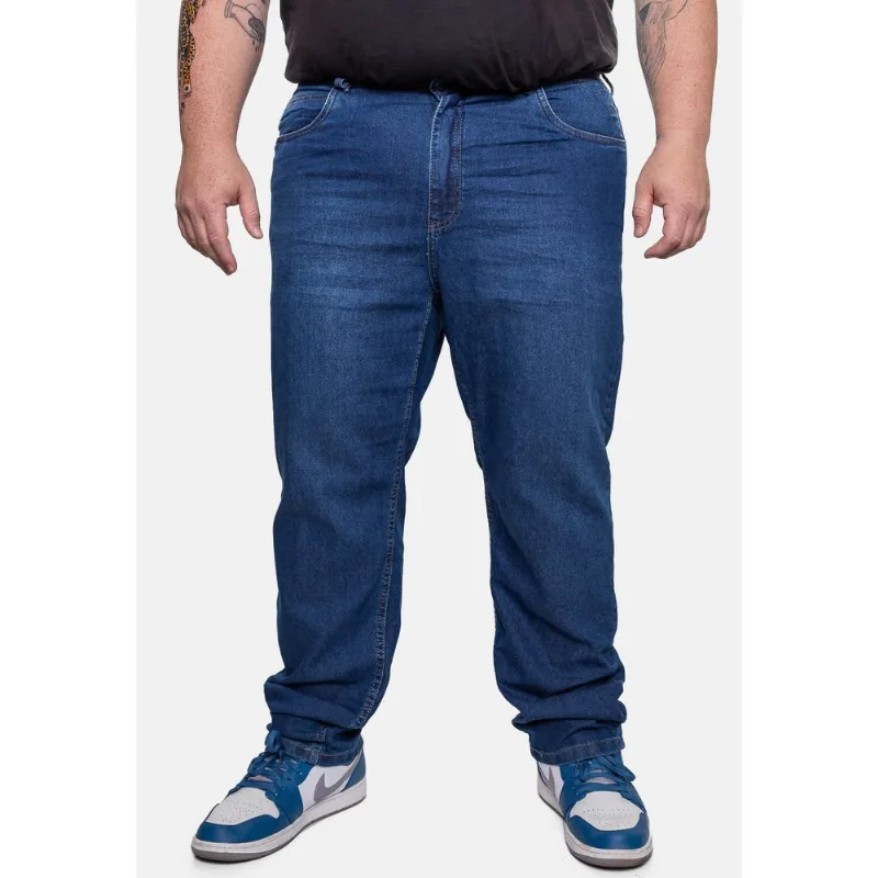 Calça Jeans HD Jeans Slim Plus Size Masculina Azul Calça HD Jeans Slim Plus Size Masculina Azul - 50