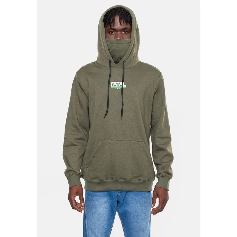 Moletom Fatal Fechado com Máscara Verde Militar - M