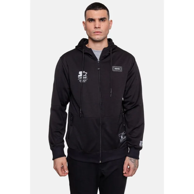 Moletom Starter Aberto Masculino Preto - M