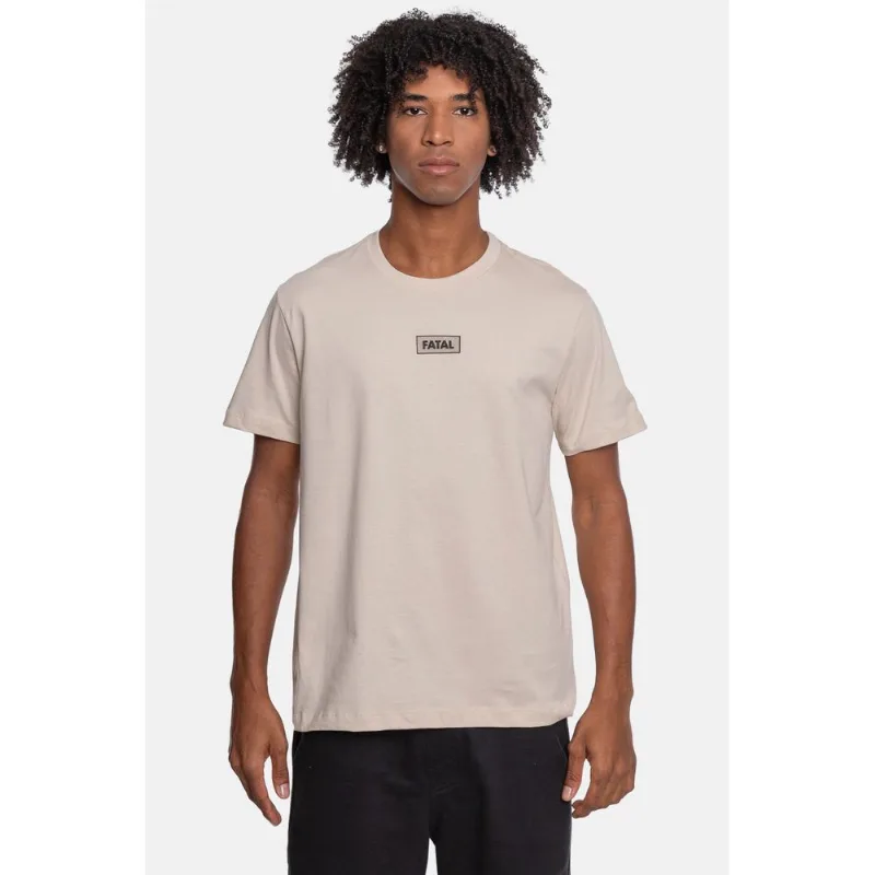 Camiseta Fatal Estampada Areia - P