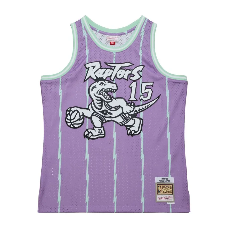 Regata Mitchell & Ness Pastel Swingman Jersey Toronto Raptos 1998-99 Vince Carter Roxa - M