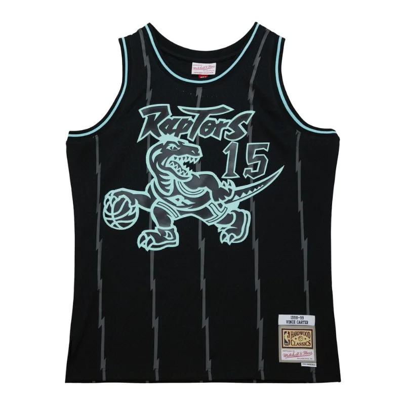 Regata Mitchell & Ness Glow In The Dark Swingman Jersey Toronto Raptors 1998-99 Vince Carter Preta - GG