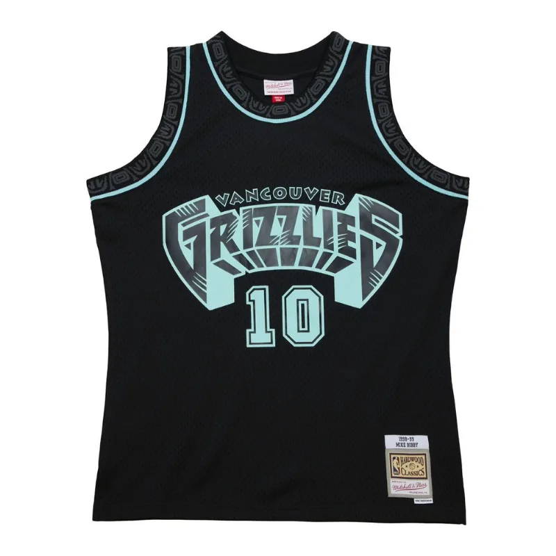 Regata Mitchell & Ness Glow In The Dark Swingman Jersey Vancouver Grizzlies 1998-99 Mike Bibby Preta - G