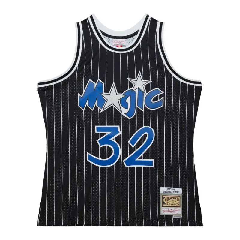 Regata Mitchell & Ness Glitter Swingman Jersey Orlando Magic 1993-94 Shaquille O'Neal Preta - P
