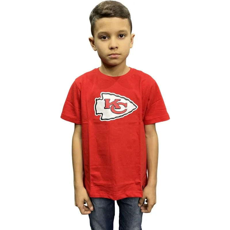 Camiseta nfl juvenil kansas city chiefs logo