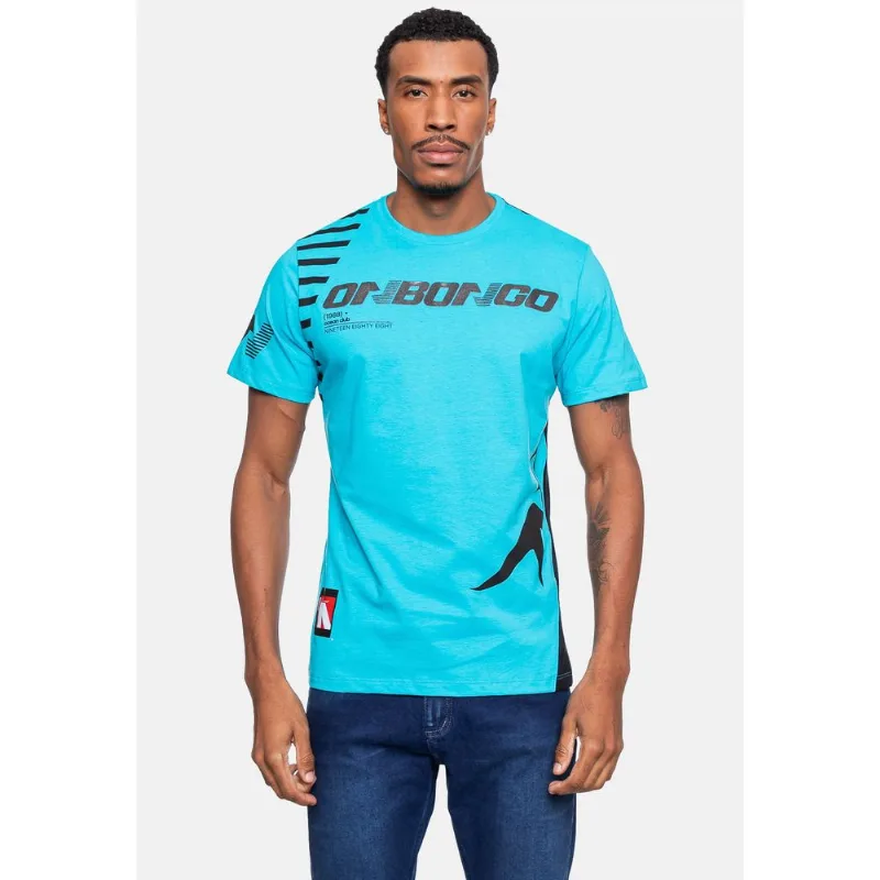 Camiseta Onbongo Masculina Ocean Azul Turquesa - G