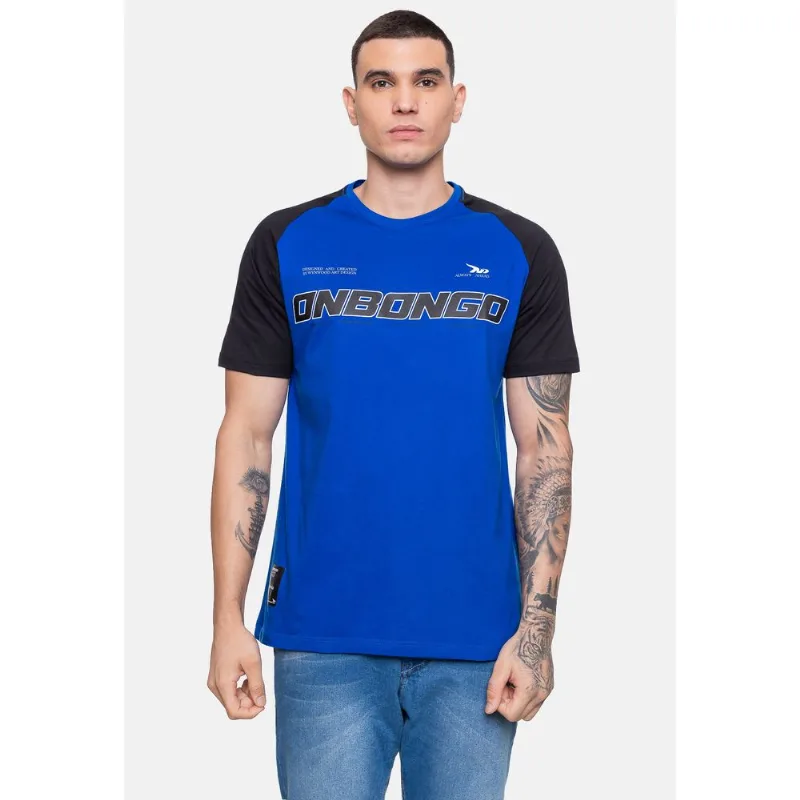 Camiseta Onbongo Raglan Doom Azul Royal - P