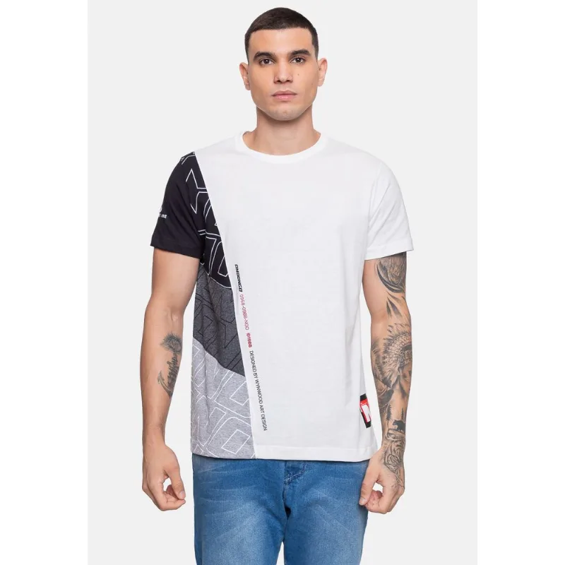 Camiseta Onbongo Masculina Preta Mescla Vintage - GG