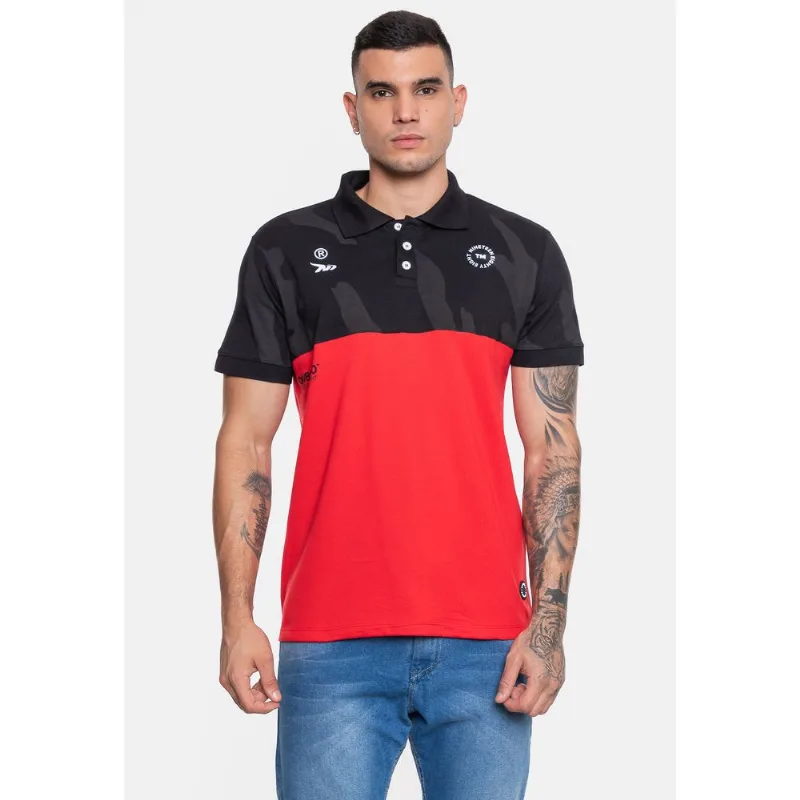 Camisa Polo Onbongo Piquet Masculina TM Vermelha Camisa Onbongo Polo Piquet Masculina TM Vermelha - G