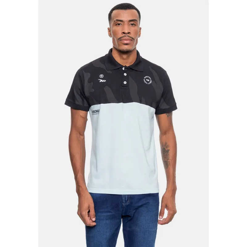 Camisa Polo Onbongo Piquet Masculina TM Azul Camisa Onbongo Polo Piquet Masculina TM Azul - P