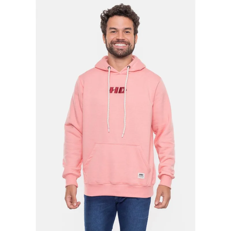 Moletom HD Canguru Salmão Mescla - GG