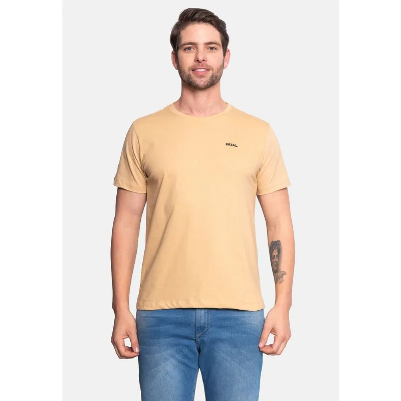 Camiseta Fatal Estampada Bege - M