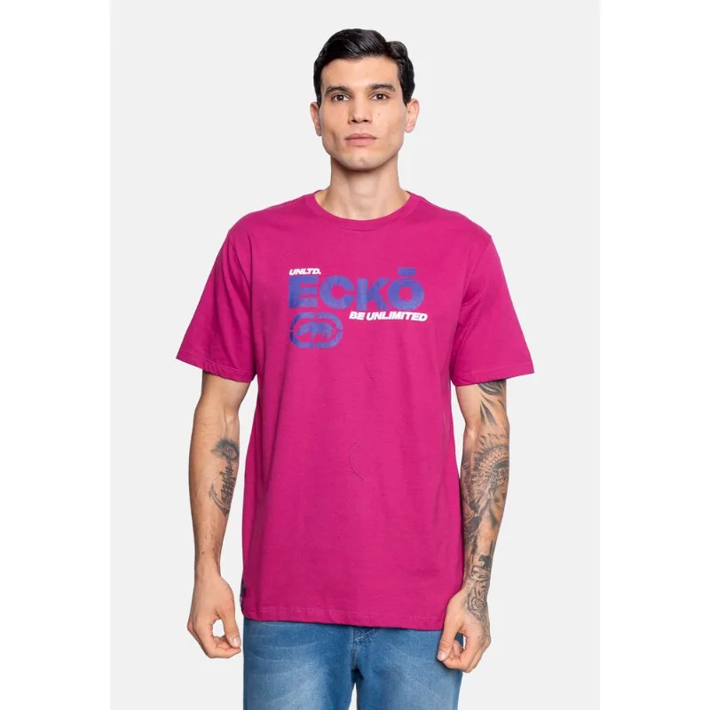 Camiseta Ecko Estampada Vinho - P