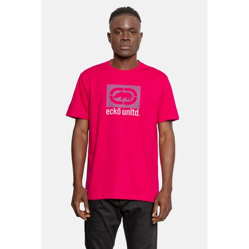 Camiseta Ecko Masculina Box Rosa - GG